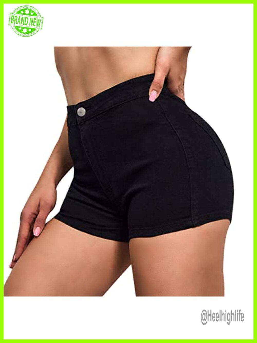 High Waisted Stretchy Denim Shorts Sexy Butt Lifting Jean Shorts Women